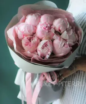 Букет Розовых Пионов №26
