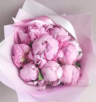 Букет Розовых Пионов №28