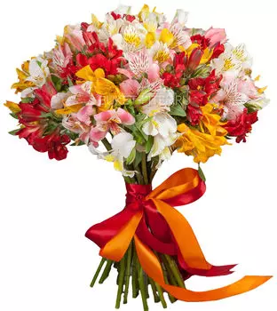 Букет с Альстромериями