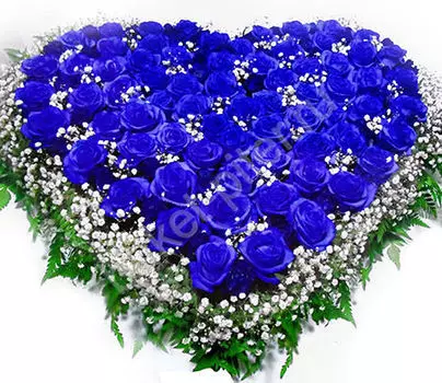 Композиция из синих роз «Океан любви»