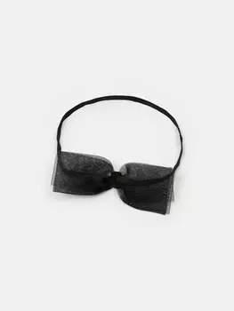Аксессуар для волос с бантом "Уголь"