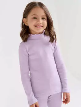 Бадлон с волнистым воротом "Лаванда" с начесом