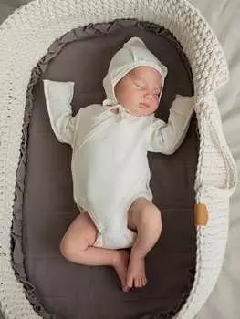 Боди-кимоно с наружными швами "Молоко" 0+