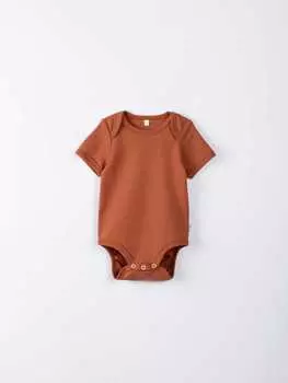 Боди с коротким рукавом "Корица" 0+