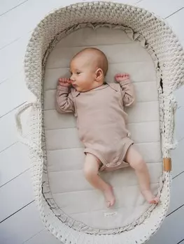 Боди с наружными швами "Карамель" 0+