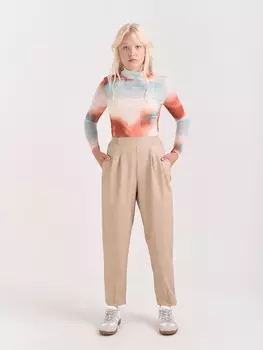 Брюки бананы облегченные "БЕЖ" подростковые