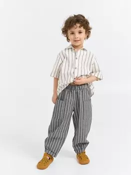 Брюки хлопковые "Полоска Графит"