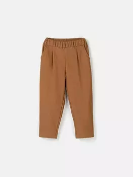 Брюки слоучи из джинскота "Песок"