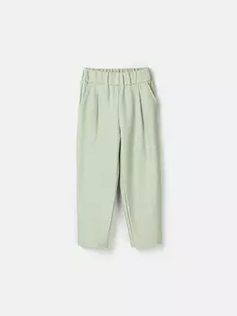 Брюки слоучи из джинскота "Шалфей"