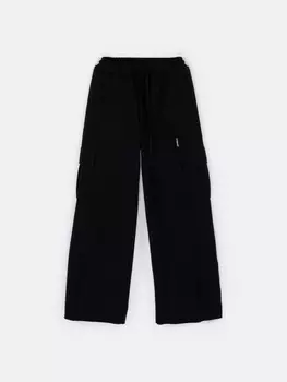 Брюки карго облегченные "УГОЛЬ" подростковые