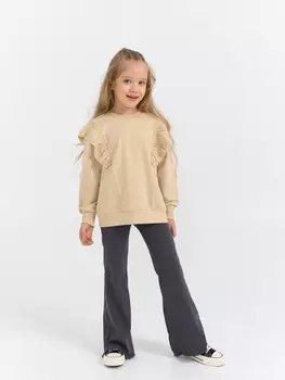 Брюки клеш "Графит" в рубчик