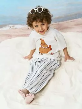 Брюки муслиновые "Полоска"