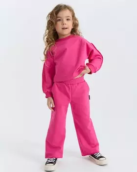 Брюки палаццо облегченные "Бабл-гам"