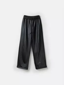 Брюки палаццо "Уголь" 7+