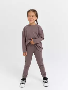 Брюки с манжетой "Темный шоколад"