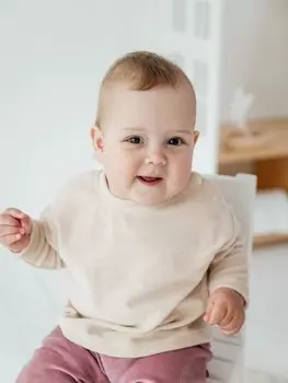 Джемпер из велюра "Крем-брюле" 0+