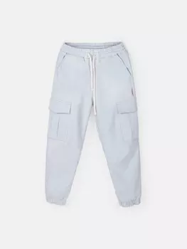 Джинсы карго "Серо-голубой" 7+