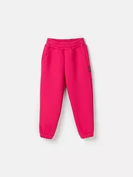 Джоггеры "Фуксия" с карманами утепленные
