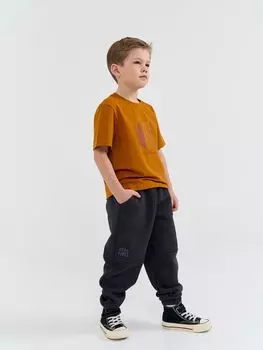 Джоггеры "Графит" с карманами утепленные