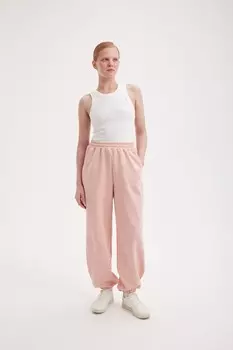 Джоггеры из 100% хлопка "Персик" женские