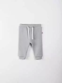 Джоггеры из рифленой ткани "Жемчуг" 0+