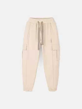 Джоггеры карго облегченные "БЕЖ" подростковые