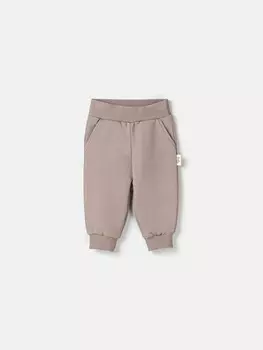 Джоггеры облегченные "Кокос" с карманами 0+