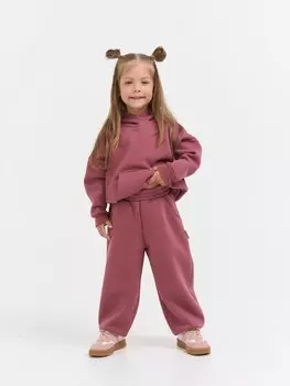 Джоггеры оверсайз "Дикий имбирь" с карманами утепленные