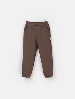 Джоггеры "Шоколад" с карманами утепленные
