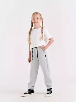 Джоггеры "Туман" с карманами утепленные 7+