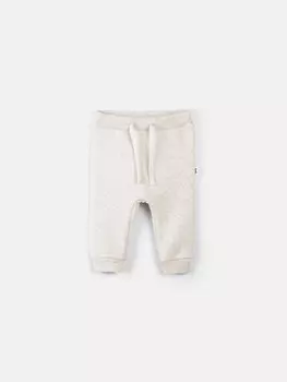 Джоггеры "Ванильный пудинг" утепленные 0+