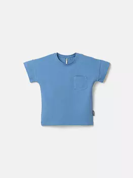 Футболка базовая "Деним" с карманом