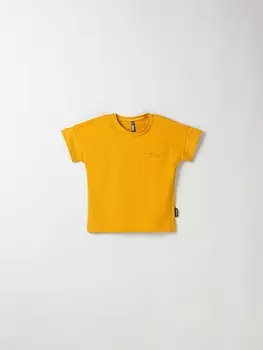 Футболка базовая "Горчица" с карманом