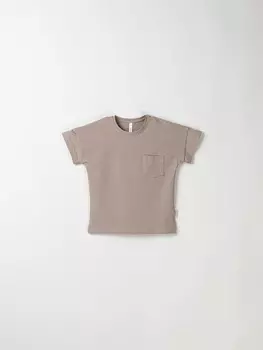 Футболка базовая "Кокос" с карманом