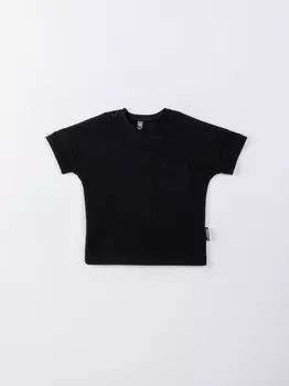 Футболка базовая "Уголь" с карманом