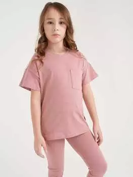 Футболка "Дымчатая роза" с карманом 7+