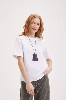 Футболка из мерсеризированного хлопка "Молоко" женская