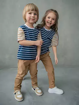 Футболка Колор блок "Гроза" полоска