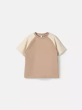 Футболка Колор блок "Песок"