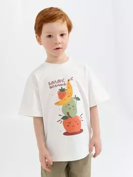 Футболка оверсайз "Фрукты" с принтом