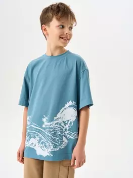 Футболка оверсайз "Пепел" с принтом 7+