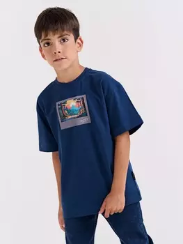 Футболка оверсайз "Шторм" с принтом 7+