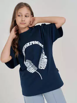 Футболка оверсайз "ШТОРМ" с принтом подростковая