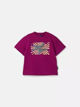 Футболка оверсайз "Слива" с принтом