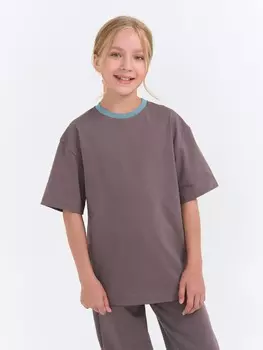 Футболка оверсайз "Темный шоколад" 7+
