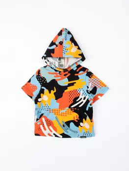 Футболка с капюшоном "Позитивный камуфляж"