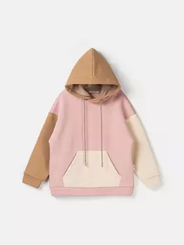 Худи Колор блок "Персик" утепленное 7+