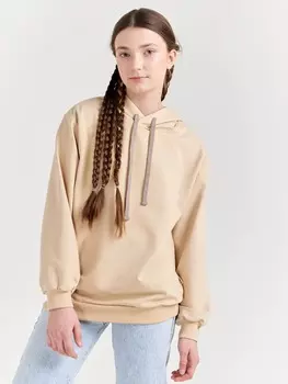 Худи облегченное "БЕЖ" подростковое