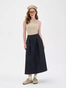 Юбка миди "Уголь" женская