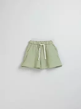 Юбка-шорты муслиновая "Шалфей" 7+